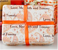 Name Maker Personalized Gift Wrap - Pretty Paisley (WP24)