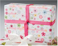 Name Maker Personalized Gift Wrap - Ditsy Garden (WP25)