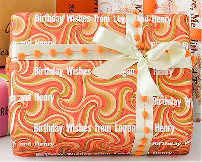 Name Maker Personalized Gift Wrap/Wrapping Paper - Bohemian Bliss (WP28)