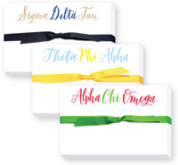 Sorority Notepads by Donovan Designs (Hand Lettered Pudgy Sorority Notepad)