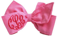 E. Olsen Designs - Personalized Hair Bows (Light Pink Monogrammed Hair Bow) Light Pink