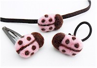 Zazzy Peacock Studios - Hair Accessories (Ladybug Pink)