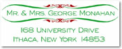 Name Doodles - Holiday Rectangle Address Labels/Stickers (Derbyshire)