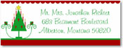 Name Doodles - Holiday Rectangle Address Labels/Stickers (Tiny Tree)