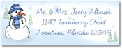 Name Doodles - Holiday Rectangle Address Labels/Stickers (Winterscape)