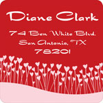 Noteworthy Collections - Holiday Address Labels (Field of Hearts) (SQ-395)