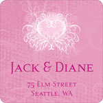 Noteworthy Collections - Holiday Address Labels (Gurnge Heart) (SQ-397)
