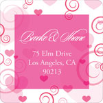 Noteworthy Collections - Holiday Address Labels (Sweet Hearts Frame) (SQ-398)