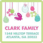 Noteworthy Collections - Holiday Address Labels (Easter Egg Fun Green) (SQ-400)