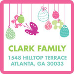 Noteworthy Collections - Holiday Address Labels (Easter Egg Fun Pink) (SQ-401)