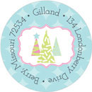 Noteworthy Collections - Holiday Address Labels (Bookplate Christmas Trees) (Q-1623)