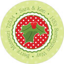 Noteworthy Collections - Holiday Address Labels (Christmas Couple Cocktails) (Q-1624)