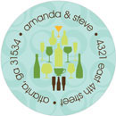 Noteworthy Collections - Holiday Address Labels (Cocktail Tree Escape) (Q-1627)