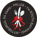 Noteworthy Collections - Holiday Address Labels (Cutlery Dinner Party Black) (Q-1630)