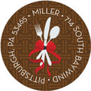 Noteworthy Collections - Holiday Address Labels (Cutlery Dinner Party Chocolate) (Q-1631)