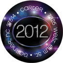 Noteworthy Collections - Holiday Address Labels (Diamond New Year) (Q-1633)
