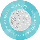 Noteworthy Collections - Holiday Address Labels (Disco 2012 Deep Sea) (Q-1634)