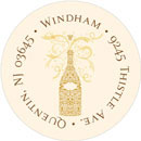 Noteworthy Collections - Holiday Address Labels (Filigree Champagne Gold) (Q-1643)