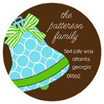 Prints Charming Holiday Address Labels - Blue Bell (L9128)