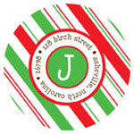 Prints Charming Holiday Address Labels - Elf Stocking (L9145)