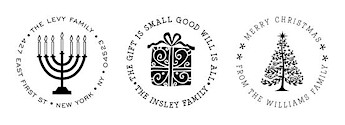 Holiday Address Stampers by Noteworthy Collections