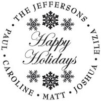 Three Designing Women - Custom Holiday Stampers #CS-3501 (Happy Holidays)