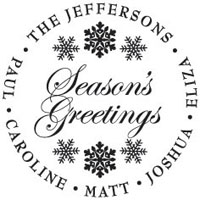 Three Designing Women - Custom Holiday Stampers #CS-3501 (Seasons Greetings)