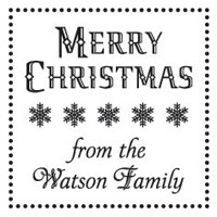 Three Designing Women - Custom Holiday Stampers #CS-3504 (Merry Christmas)