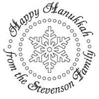 Three Designing Women - Custom Holiday Stampers #CS-3505 (Happy Hanukkah)