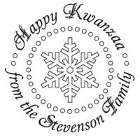 Three Designing Women - Custom Holiday Stampers #CS-3505 (Happy Kwanzaa)