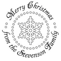 Three Designing Women - Custom Holiday Stampers #CS-3505 (Merry Christmas)