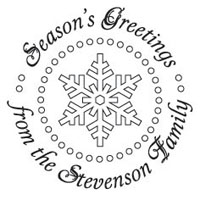 Three Designing Women - Custom Holiday Stampers #CS-3505 (Seasons Greetings)