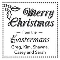 Three Designing Women - Custom Holiday Stampers #CS-3506 (Merry Christmas)