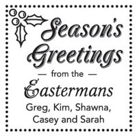 Three Designing Women - Custom Holiday Stampers #CS-3506 (Seasons Greetings)