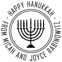 Three Designing Women - Custom Holiday Stampers #CS-3508 (Happy Hanukkah)