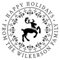 Three Designing Women - Custom Holiday Stampers #CS-3509 (Happy Holidays)