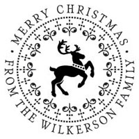 Three Designing Women - Custom Holiday Stampers #CS-3509 (Merry Christmas)