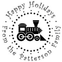 Three Designing Women - Custom Holiday Stampers #CS-3512 (Happy Holidays)