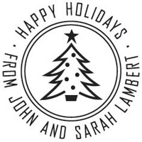 Three Designing Women - Custom Holiday Stampers #CS-3513 (Happy Holidays)