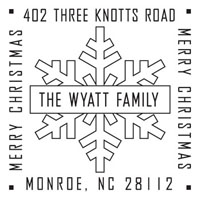Three Designing Women Custom Holiday Stampers #CS-3517 (Square Snowflake)