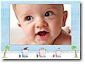 Blue Mug Designs Holiday Photo Cards - Beach Baby Pink