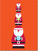 Holiday Greeting Cards by Chatsworth - Stacked Santas