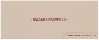 Checkerboard Corporate Holiday Greeting Cards - Crimson Greetings (HLC-FLN-J)