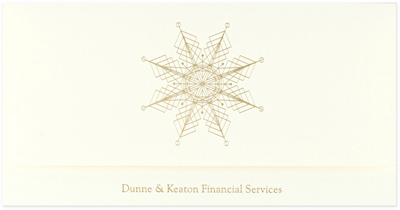 Checkerboard Corporate Holiday Greeting Cards - Natural Snowflake (HLC-GRP-S)