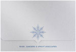 Checkerboard Corporate Holiday Greeting Cards - Geo Snowflake (HLC-AXG-J)
