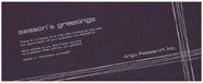 Checkerboard Corporate Holiday Greeting Cards - Linear Greetings (HLC-CVW-Z)