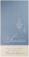 Checkerboard Corporate Holiday Greeting Cards - Holiday Decor (HLC-INR-S)