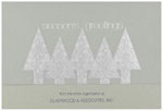 Checkerboard Corporate Holiday Greeting Cards - Silver Forest (HLC-ACN-V)