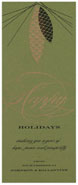 Checkerboard Corporate Holiday Greeting Cards - Evergreen (HLC-BFT-F)