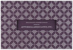 Checkerboard Corporate Holiday Greeting Cards - Aubergine Holiday (HLC-CAC-K)